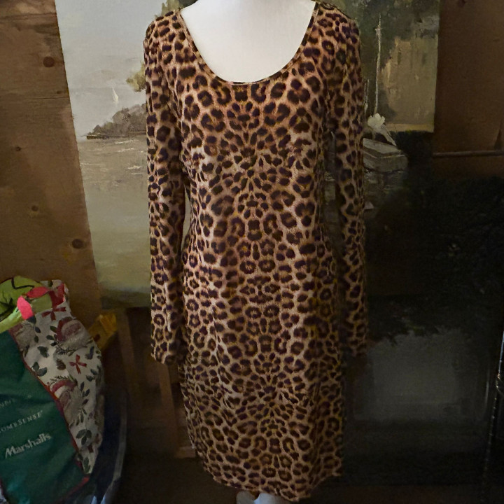 Animal print dress