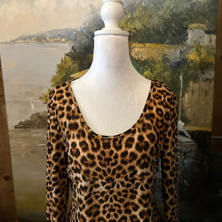 Animal print dress