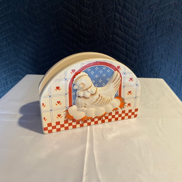 Cute Mother Hen Napkin Holder made in Japan