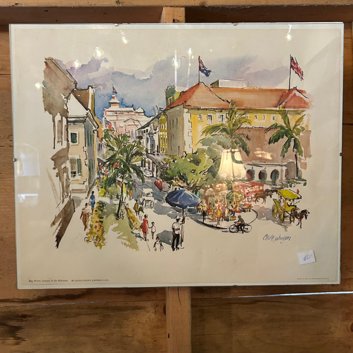 Vintage Cecilie Johnson watercolour arts
