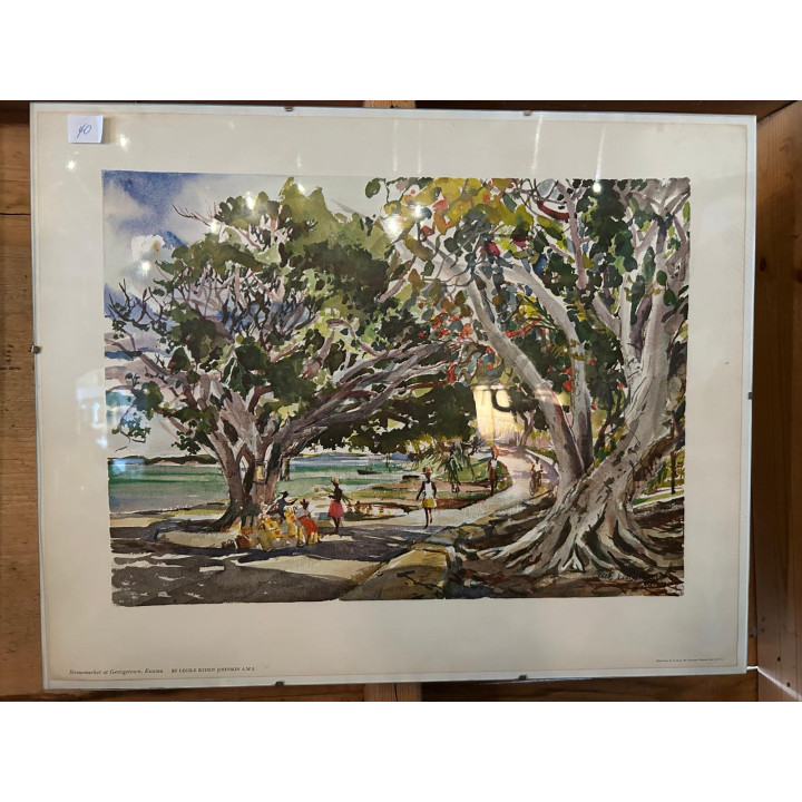 Vintage Cecilie Johnson watercolour arts